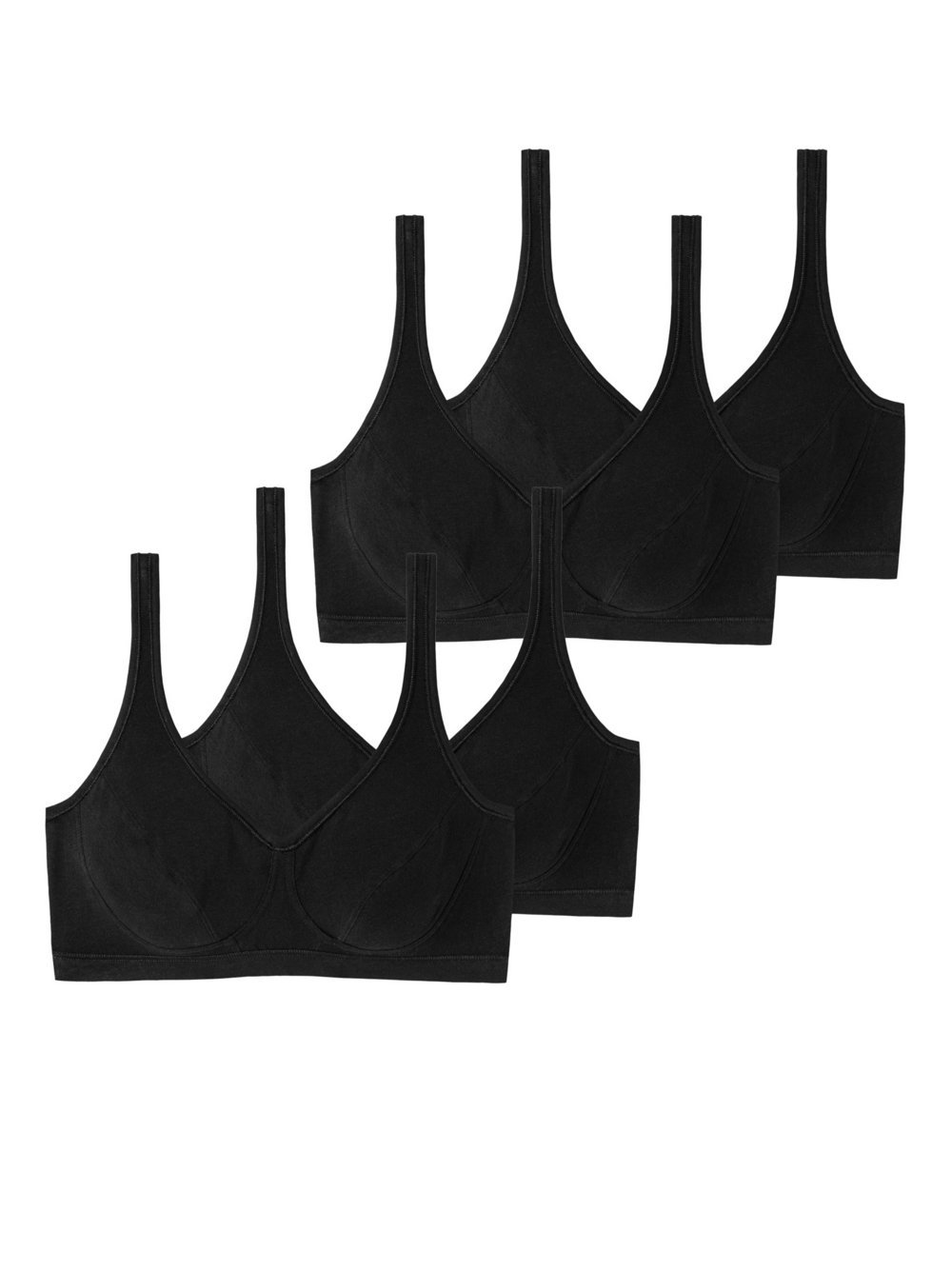 Schiesser Bustier  Damen Jersey schwarz, 75B