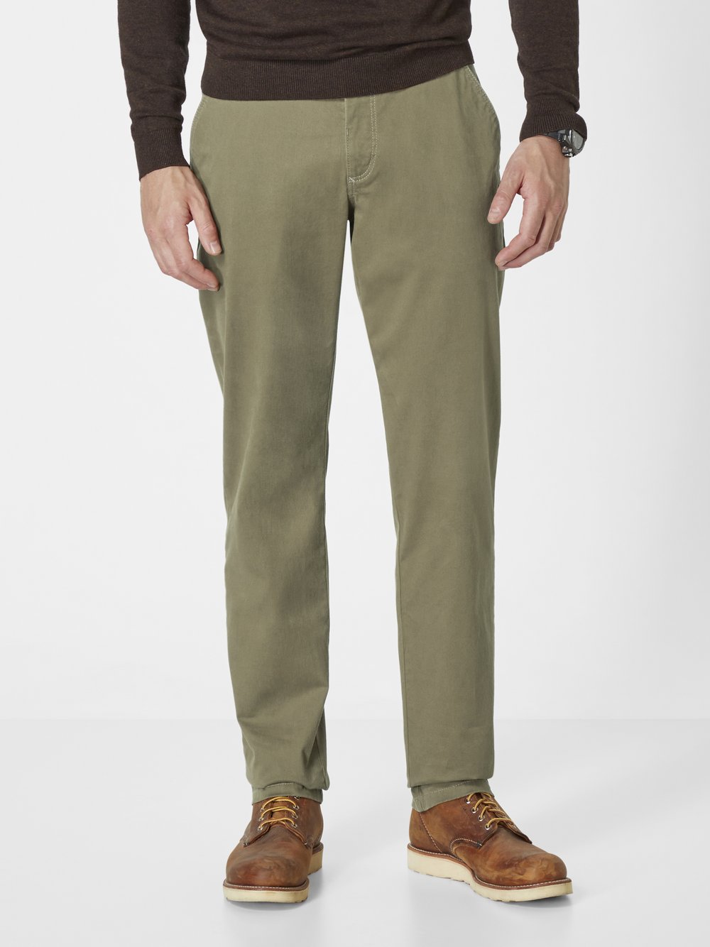 Redpoint Chino Herren Baumwolle grün, 44-30