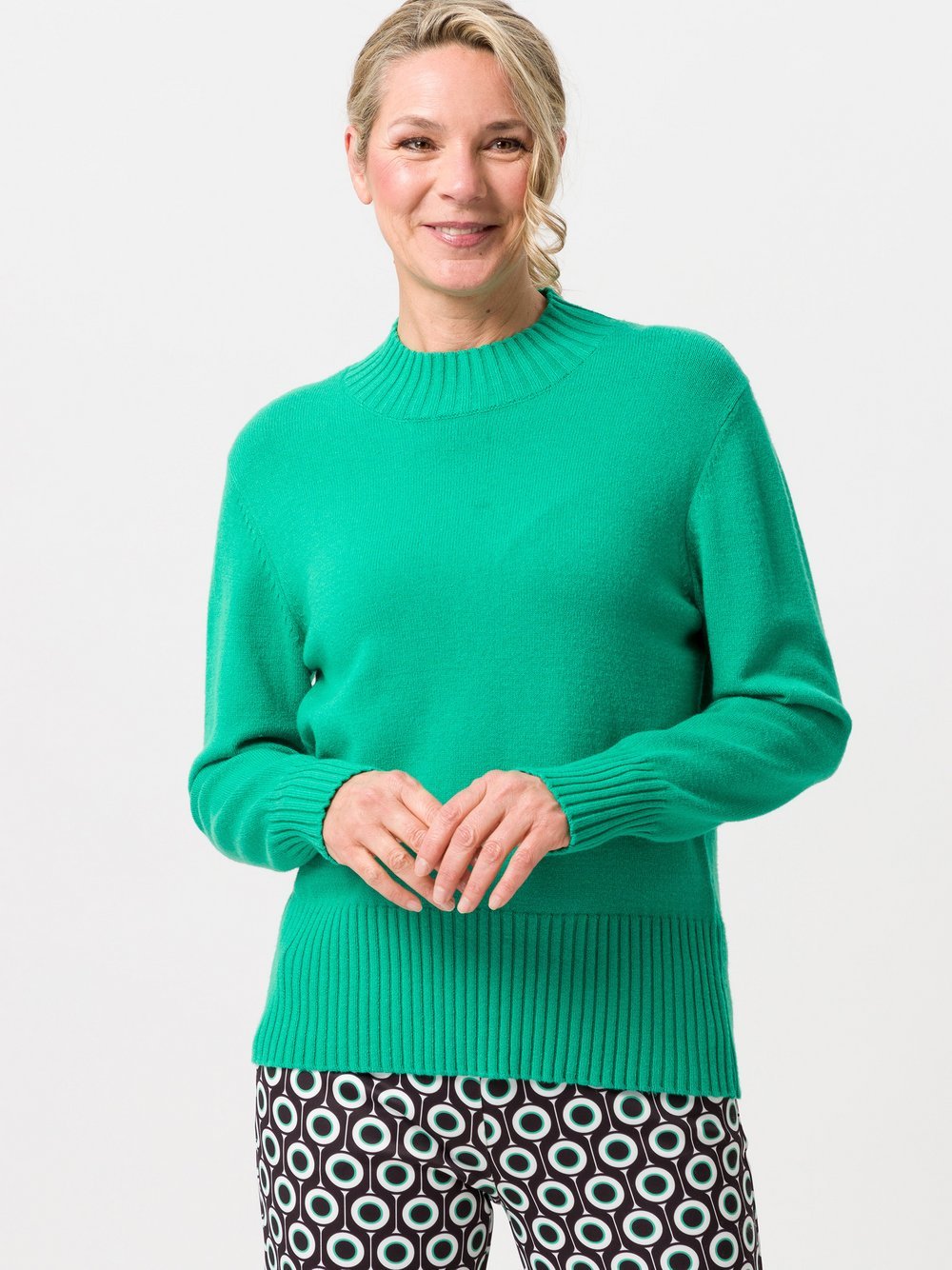 Frank Walder Strickpullover Damen Viskose grün, 40