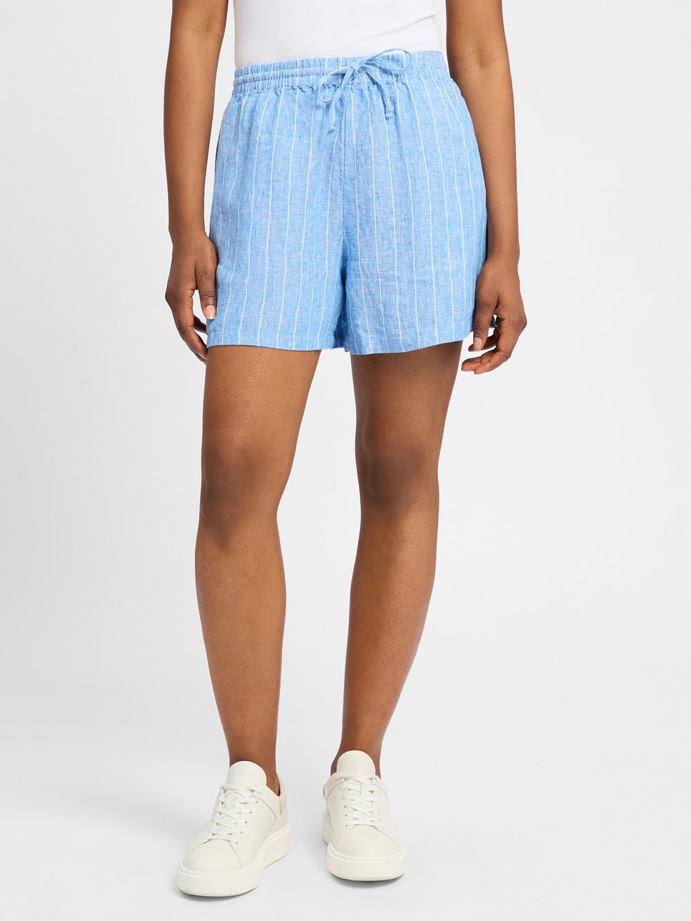 Samsøe Samsøe Shorts aus Leinen Damen blau gestreift, L