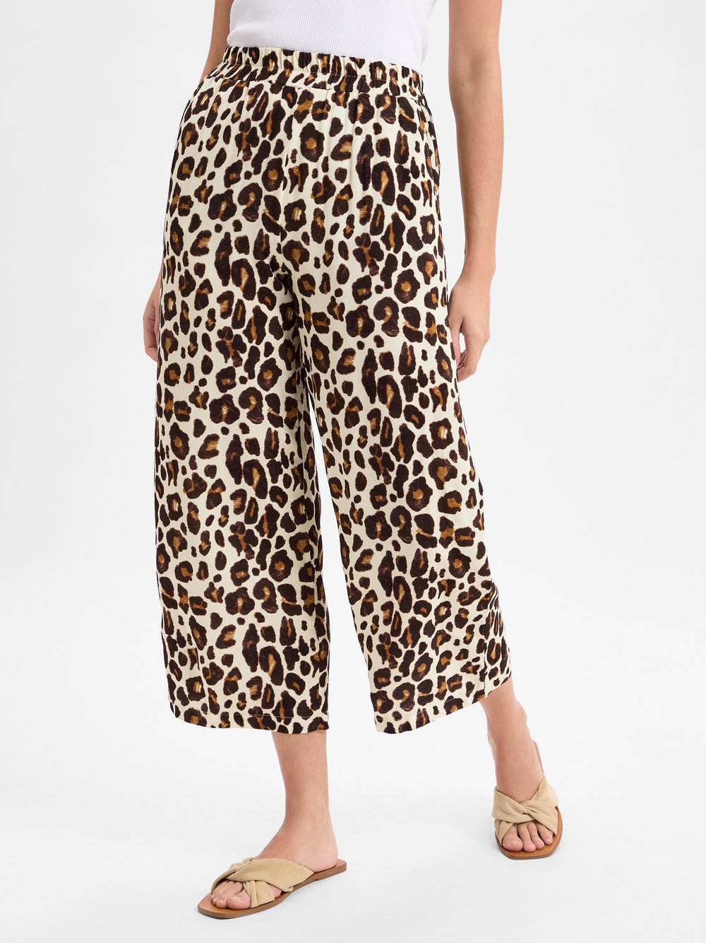 Marie Lund Sommer-Culotte Damen Viskose braun gemustert, 42