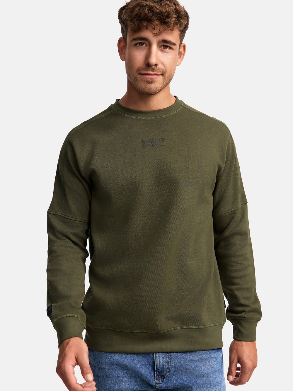 Indicode Sweatshirt Herren Baumwolle grün, XL