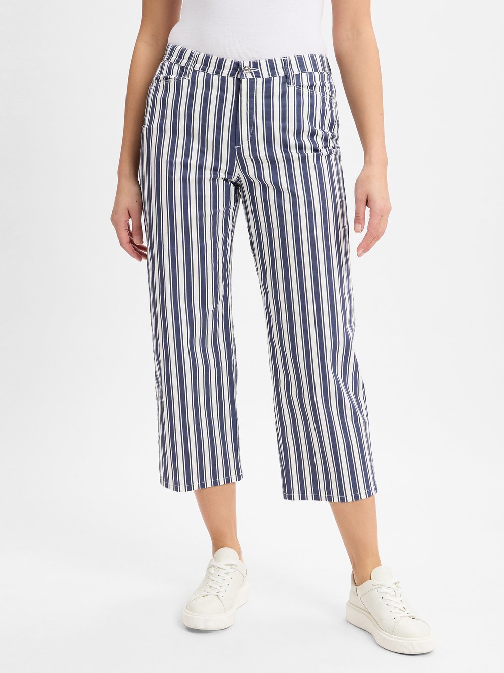 MAC Sommerhose Damen Baumwolle mehrfarbig gestreift, 46