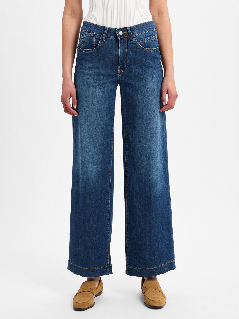 Thumbnail - MAC Jeans Damen Baumwolle blau, 38-32