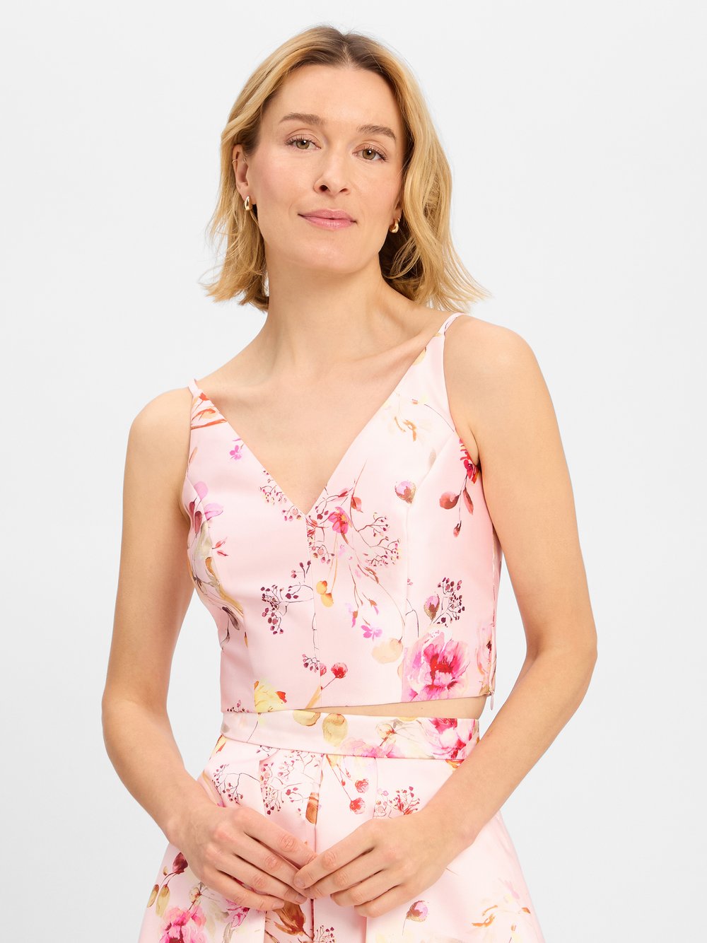 Swing Top Damen rosa gemustert, 40