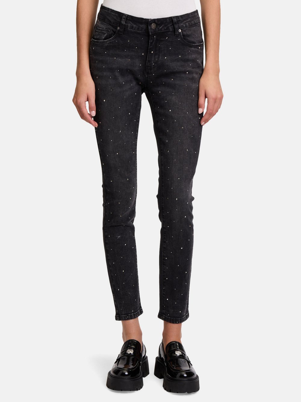 Cartoon Modern fit jeans Damen Baumwolle schwarz, 42