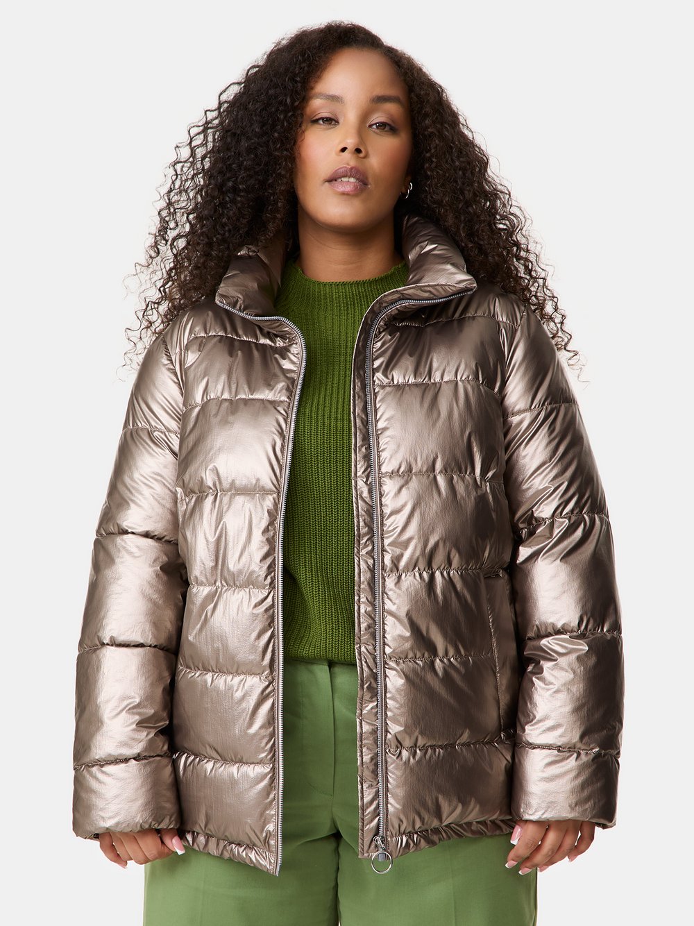 Samoon Steppjacke Damen Polyamid braun, 54