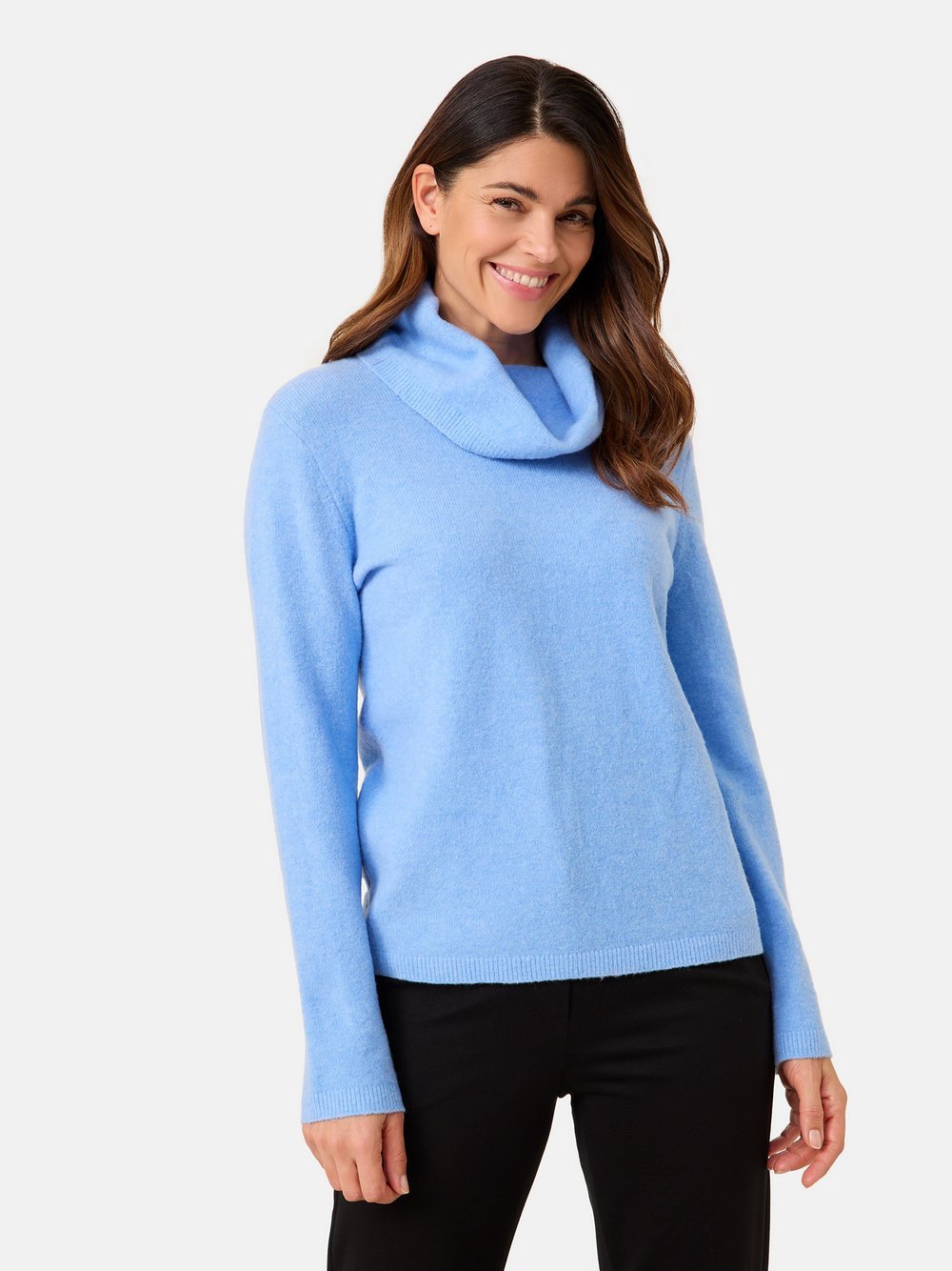 Gerry Weber Rollkragenpullover Damen Polyamid blau, 46