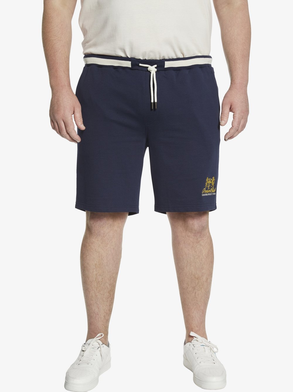 Charles Colby Joggingshorts Herren Baumwolle blau, XXXL