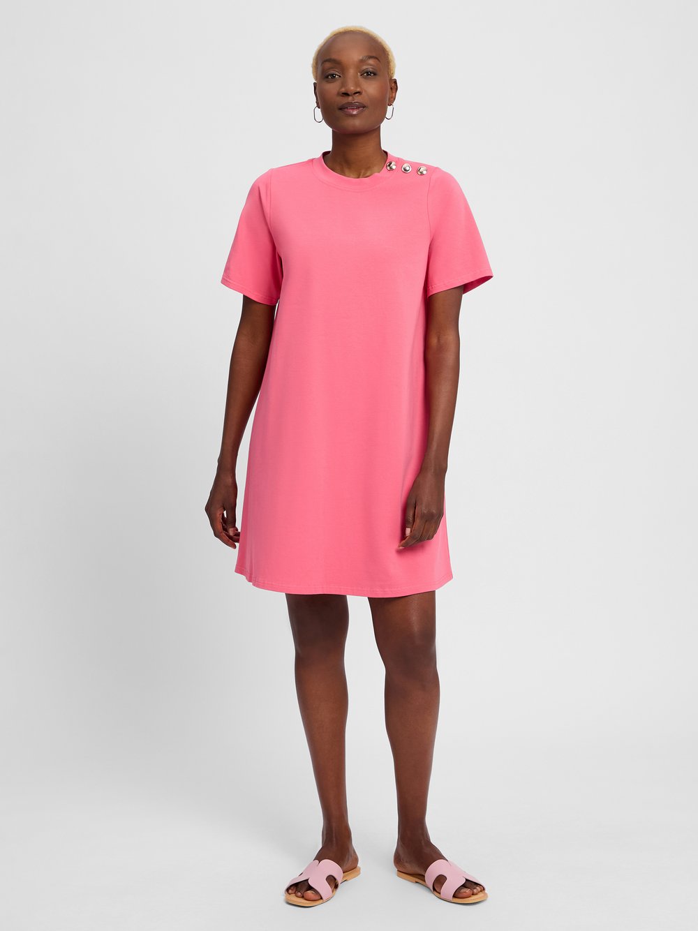 Marie Lund Kleid Damen Baumwolle pink, 44