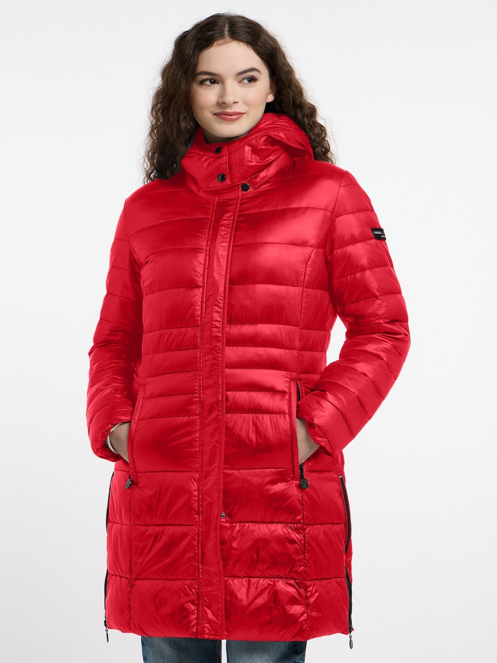 Frieda & Freddies Langmantel Damen rot, 36