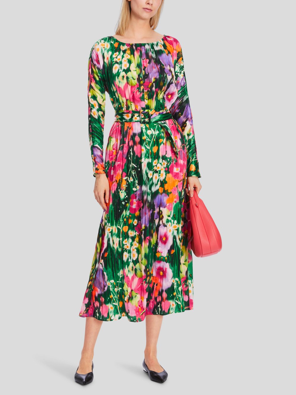 Thumbnail - Marc Cain Kleid Damen grün bedruckt, 36