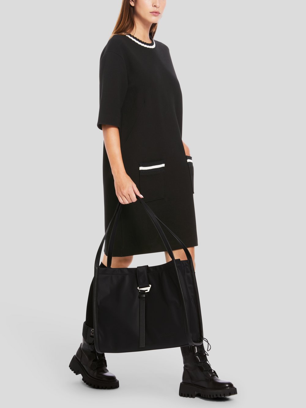 Thumbnail - Marc Cain Kleid Damen Baumwolle schwarz, 44