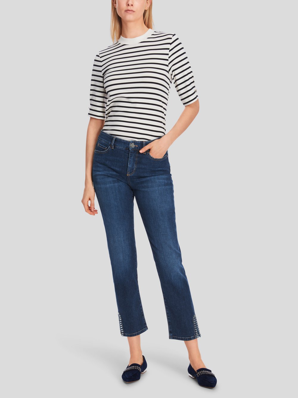 Marc Cain Jeans Damen Baumwolle blau, 34