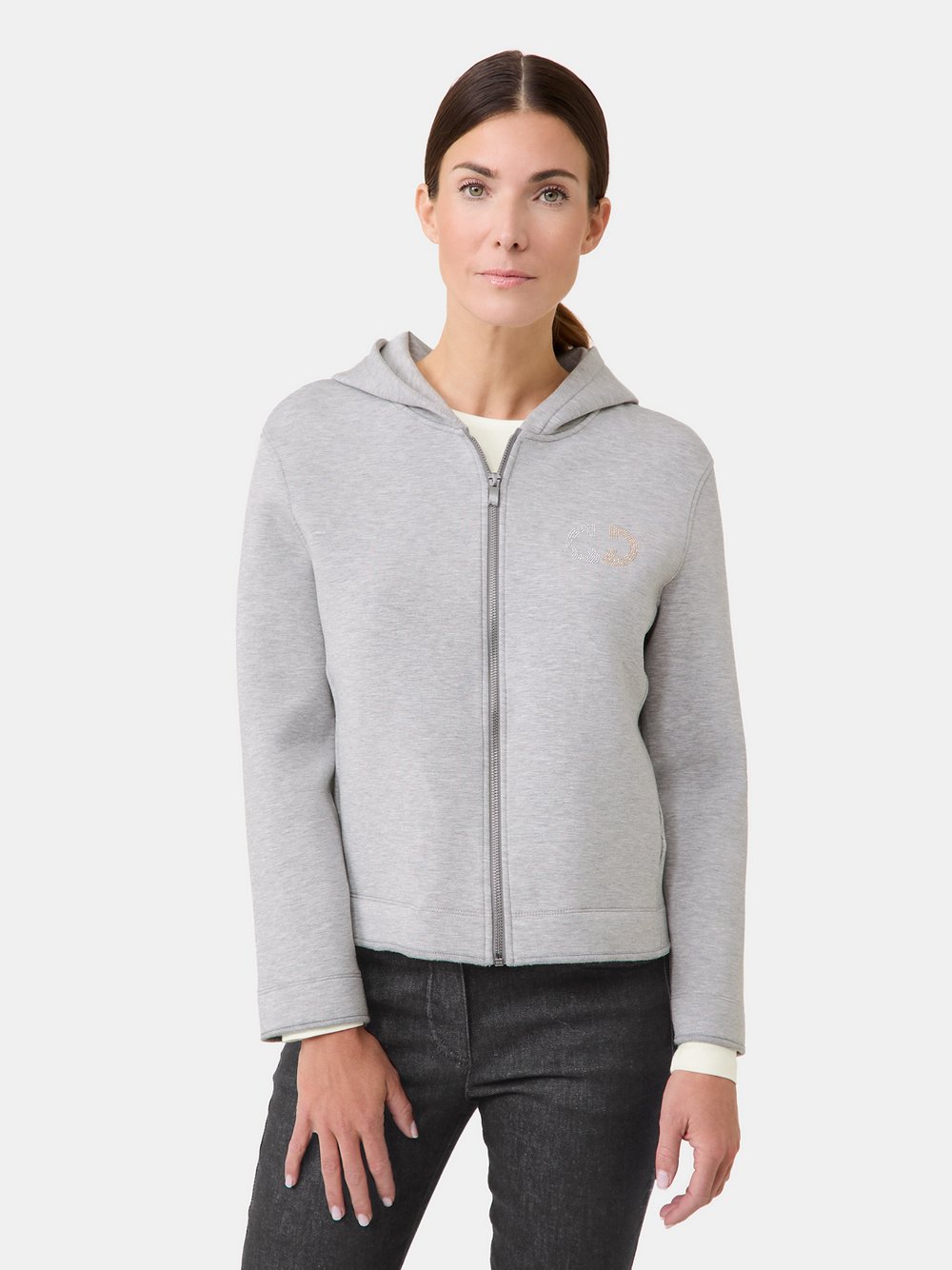 Gerry Weber Sweatjacke Damen Viskose grau, 40