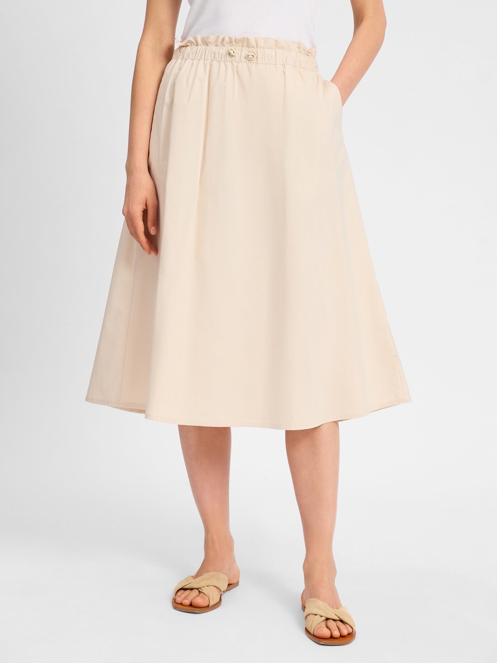 comma casual identity Rock Damen Baumwolle beige, 40