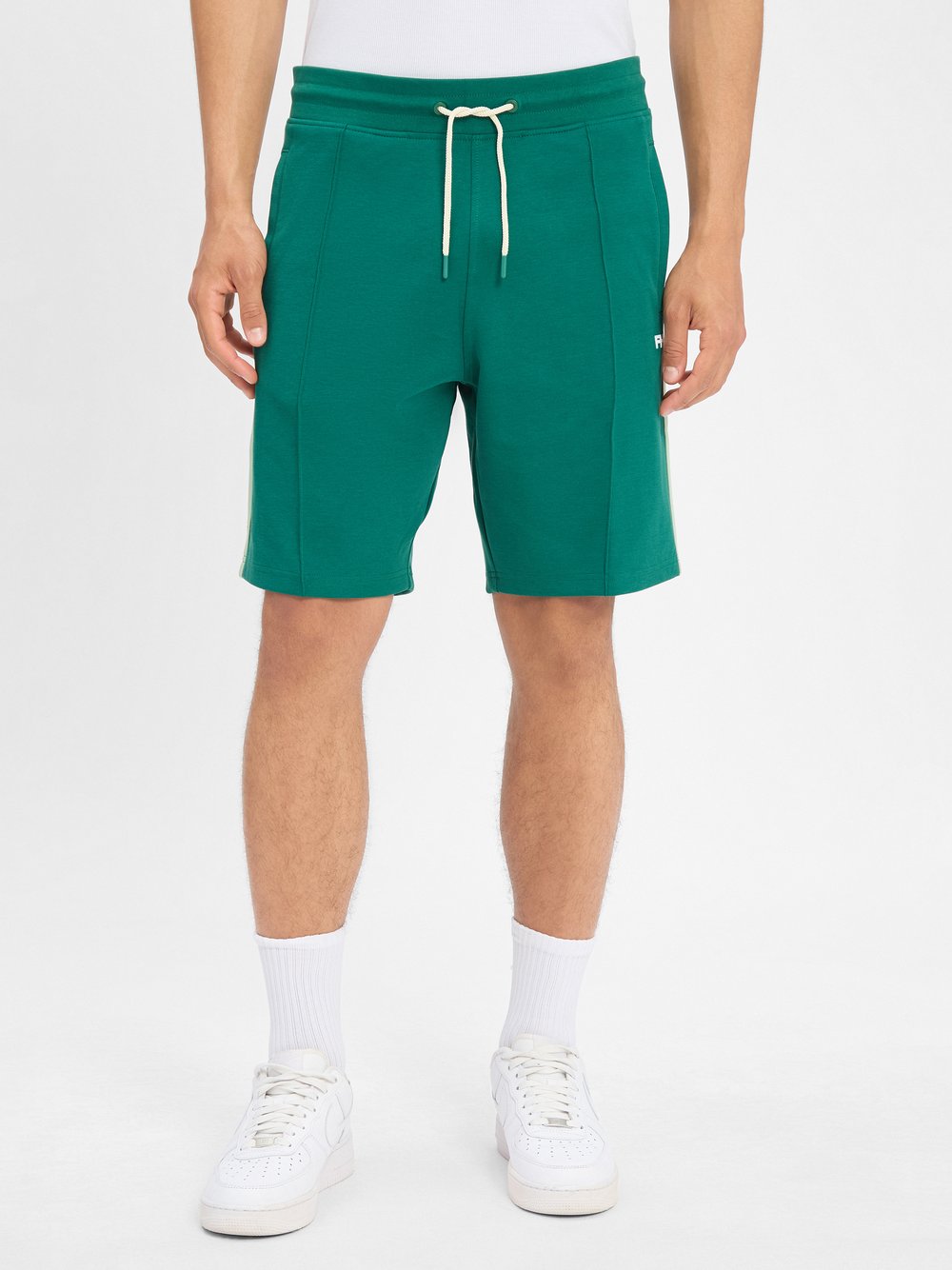 Finshley & Harding London Shorts Herren Baumwolle grün, M