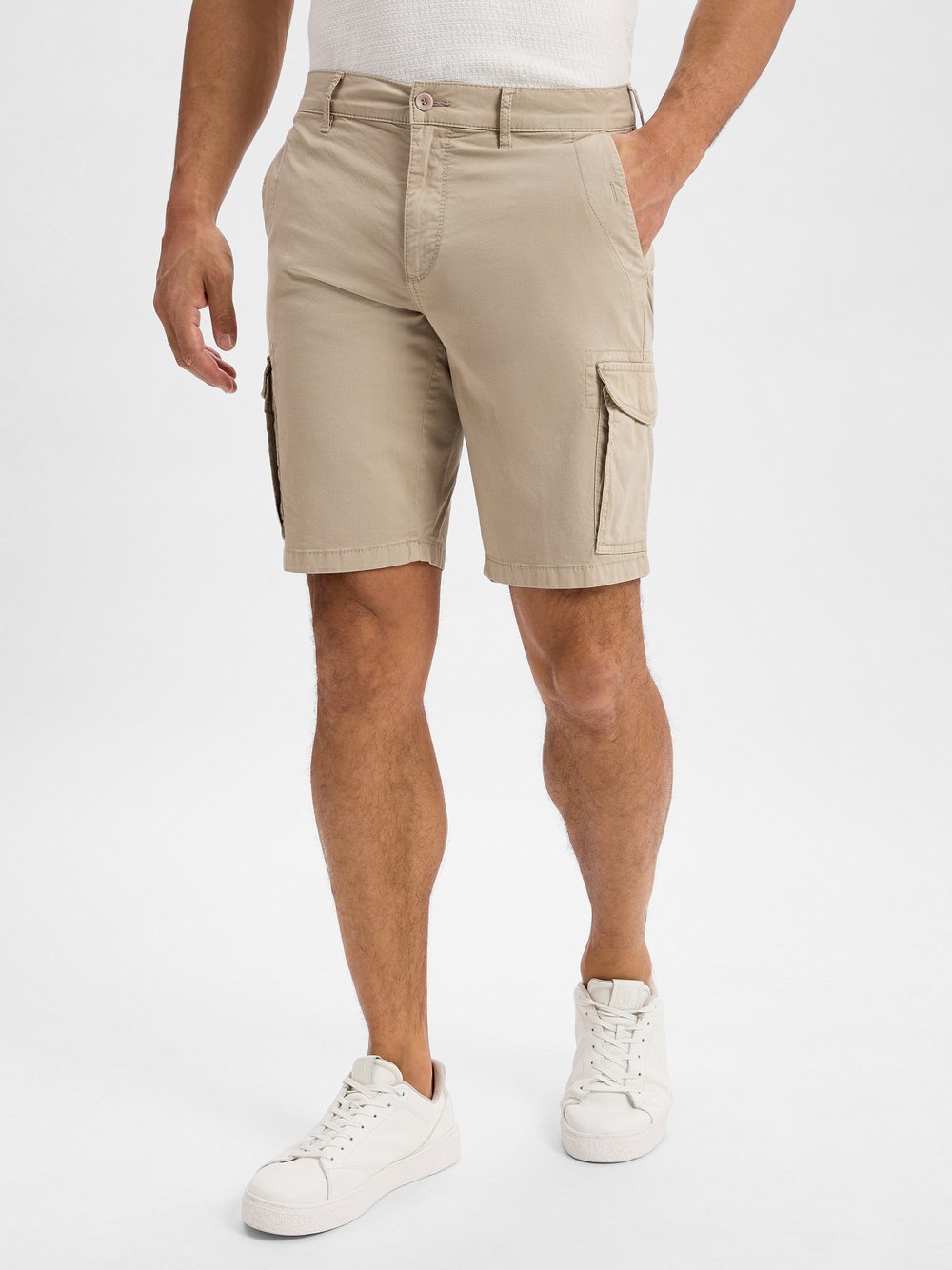 BRAX Cargo-Shorts Herren Baumwolle beige, 40