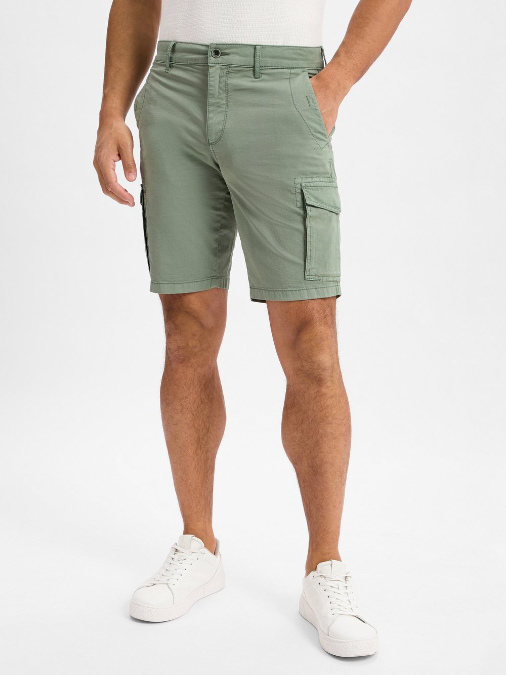 BRAX Cargo-Shorts Herren Baumwolle grün, 40