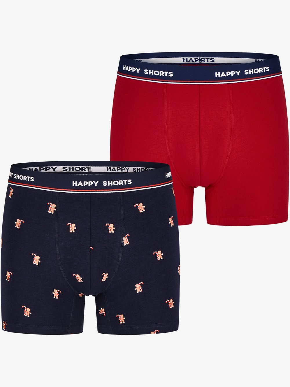 HAPPY SHORTS Retro Boxer  Herren Jersey mehrfarbig bedruckt, L