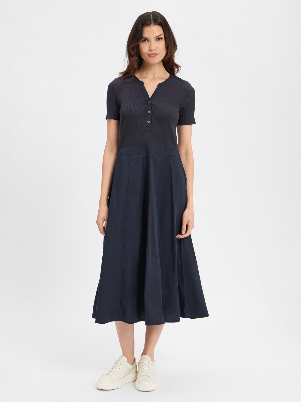 Marc O'Polo Sommerkleid Damen Baumwolle blau, XXL