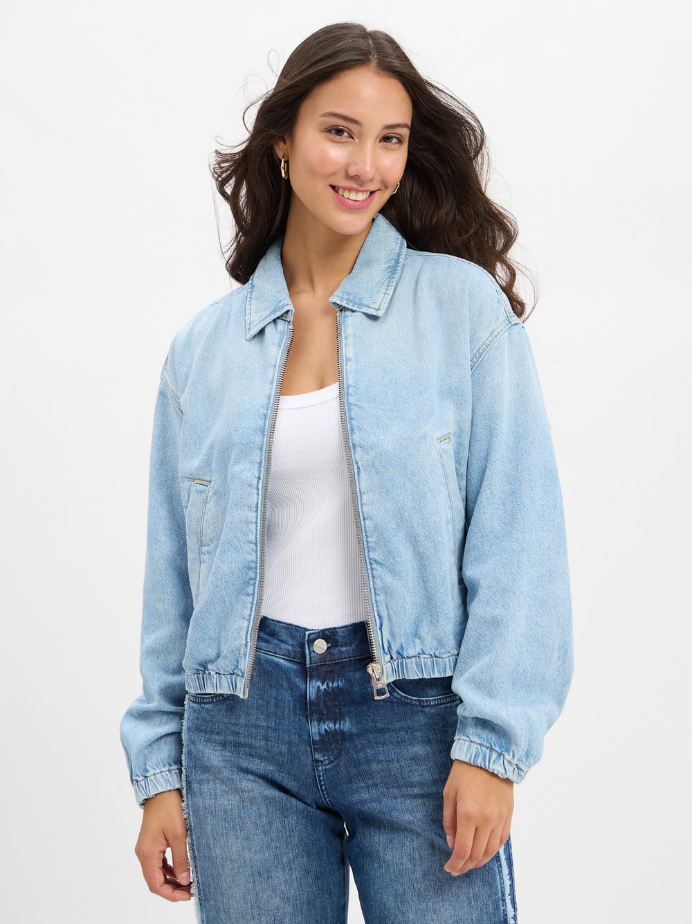 Marc O'Polo Jeansjacke Damen Lyocell blau, S