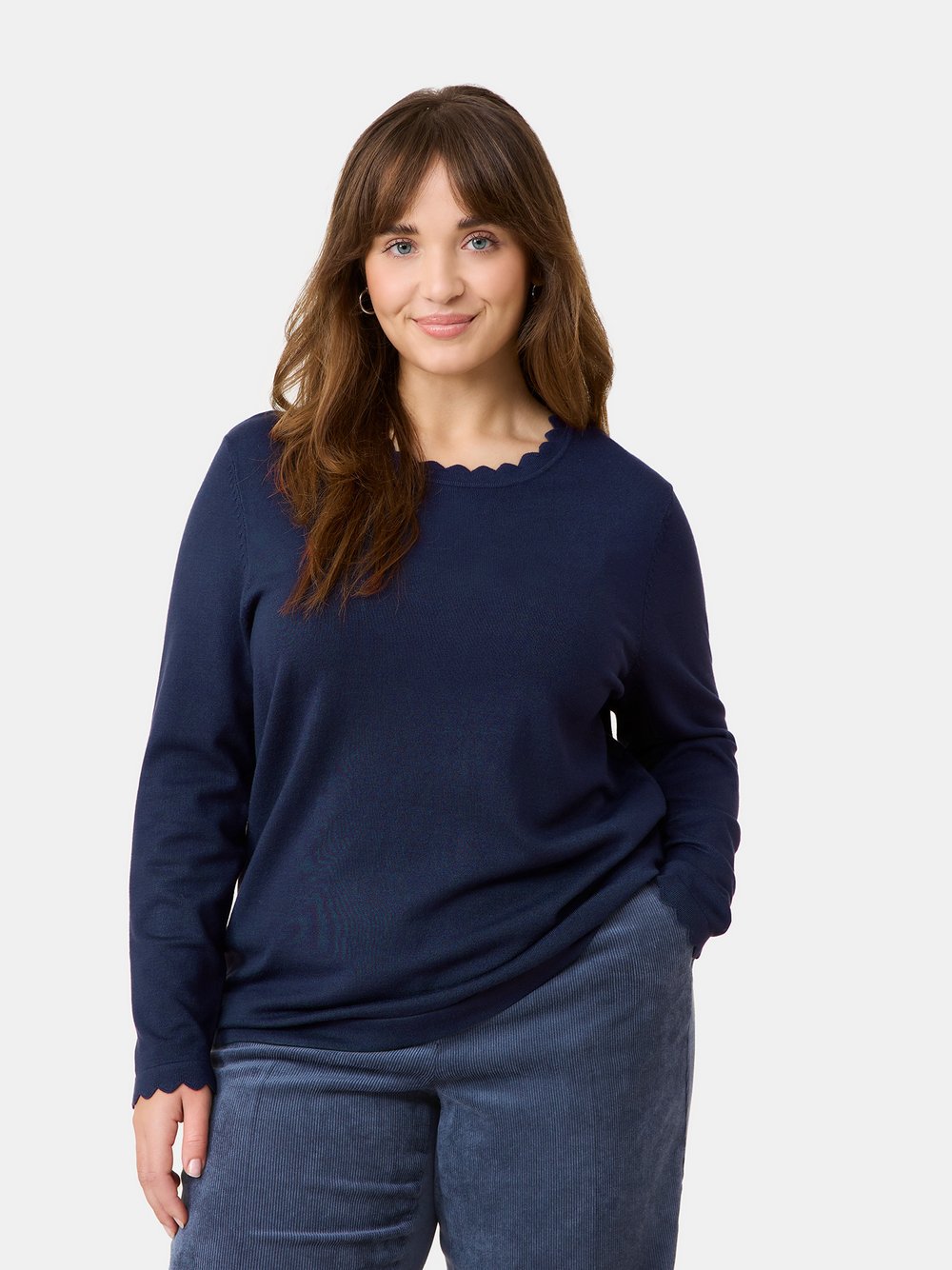 Samoon Pullover Damen Viskose blau, 46