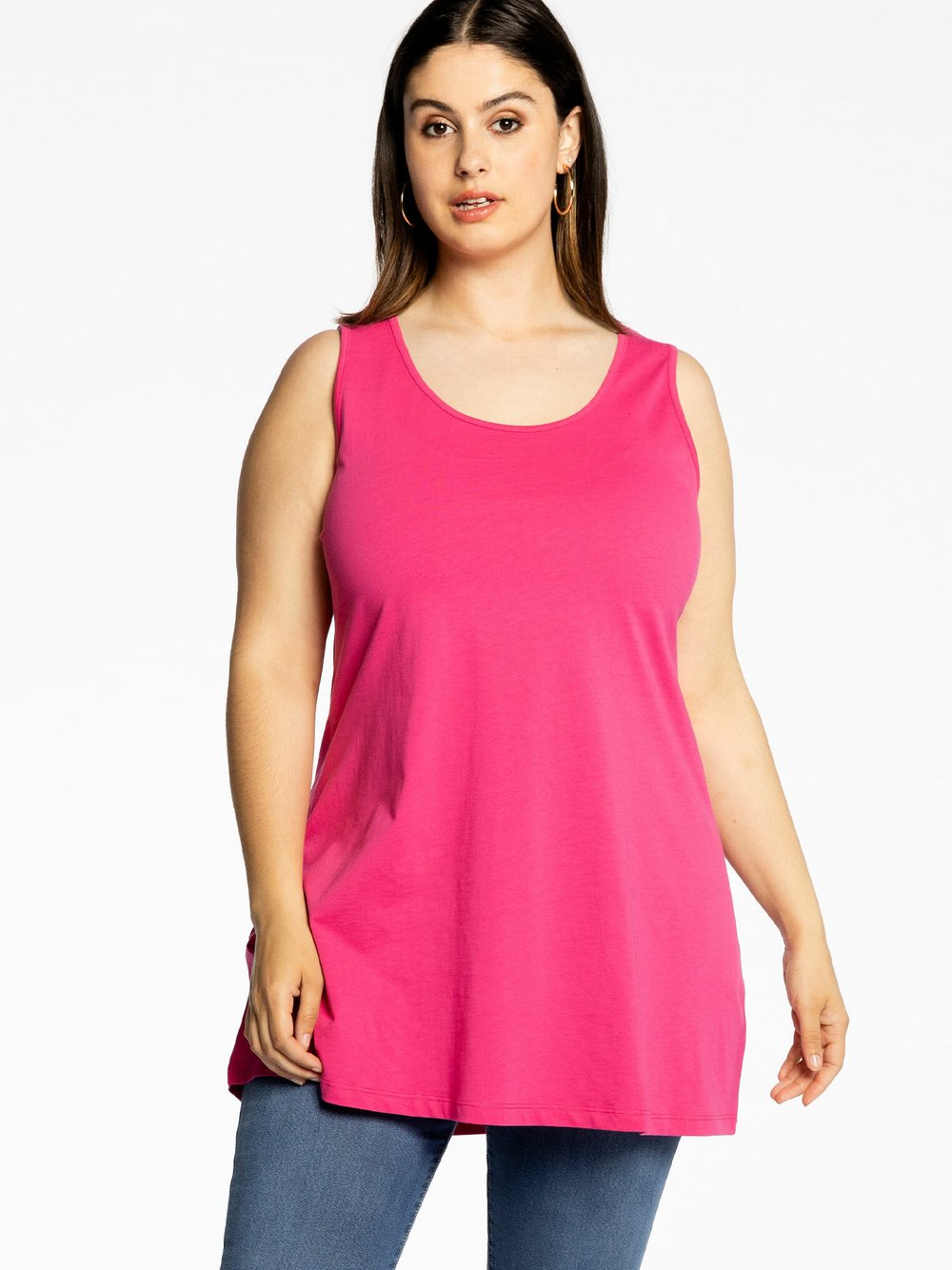 Thumbnail - YOEK Top Damen Baumwolle pink, 42-44