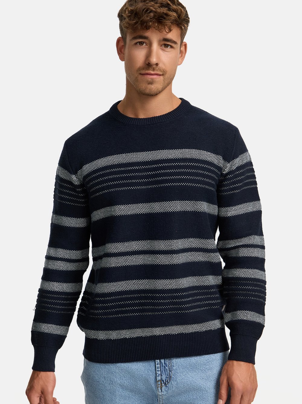 Indicode Strickpullover Herren Sweat blau, XXL