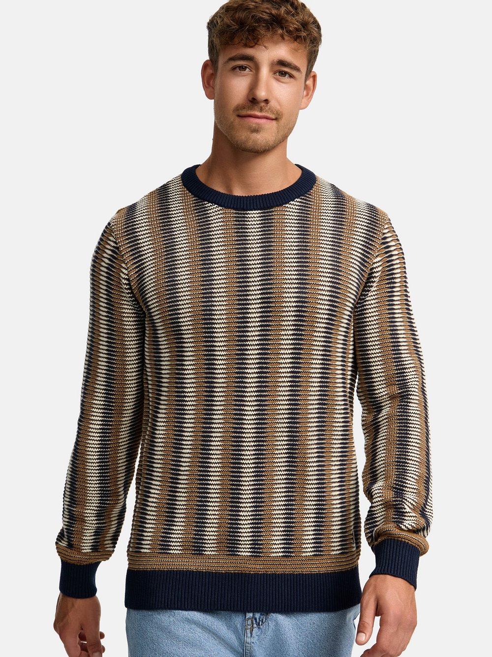 Indicode Strickpullover Herren Sweat braun, M