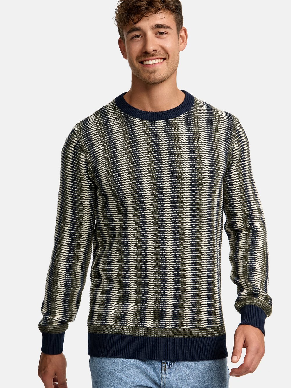 Indicode Strickpullover Herren Sweat grün, XXL