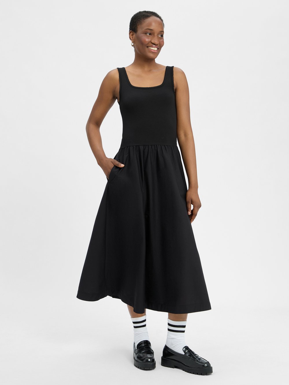 Thumbnail - Tommy Hilfiger Midikleid Damen Viskose schwarz, L