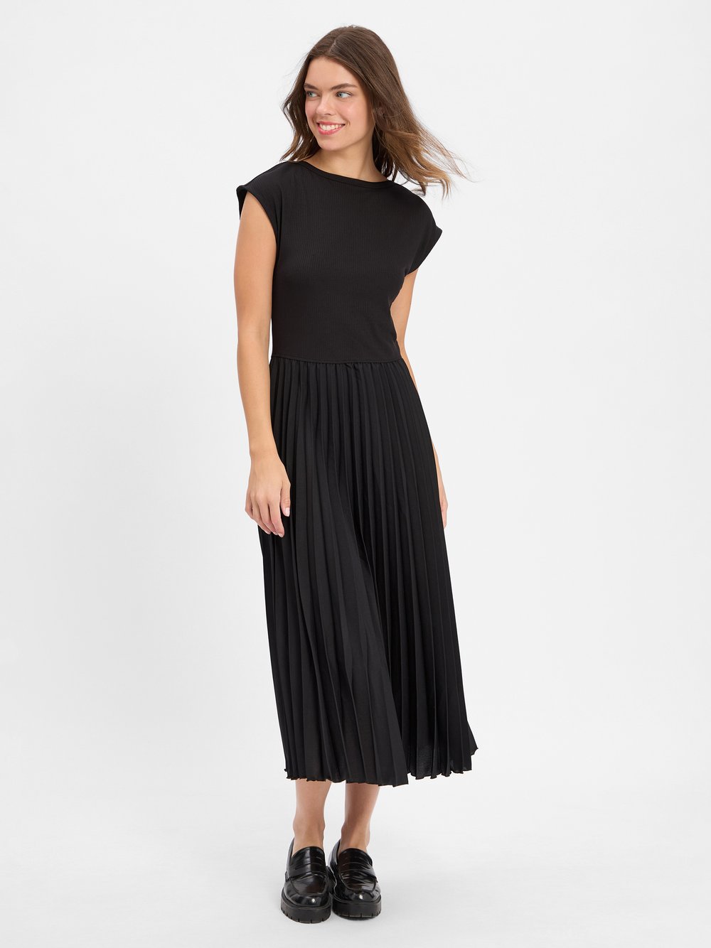 Tommy Hilfiger Kleid Damen Jersey schwarz, XS