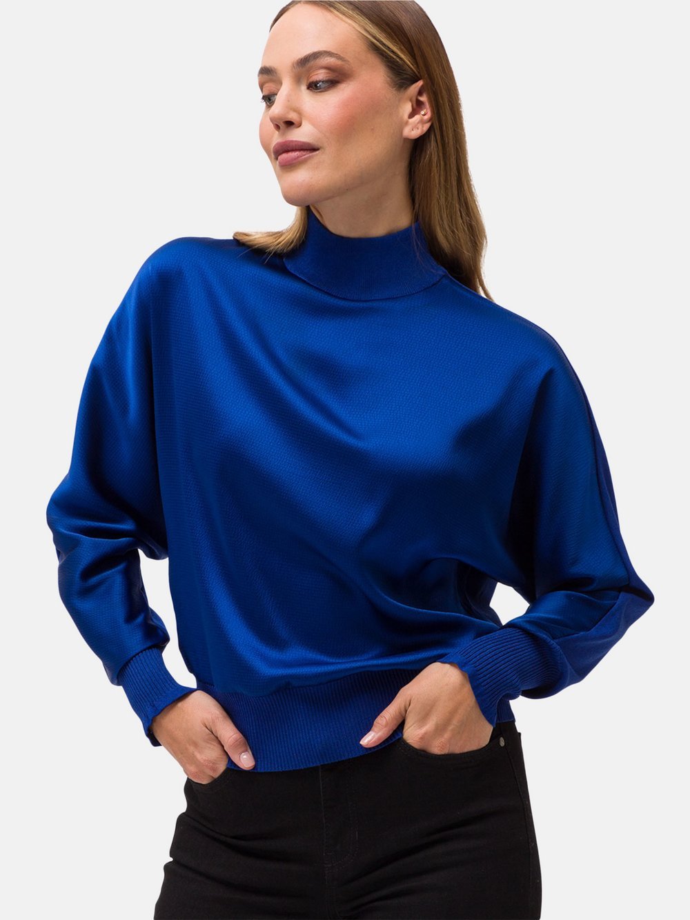 zero Pullover Damen Viskose blau, 38