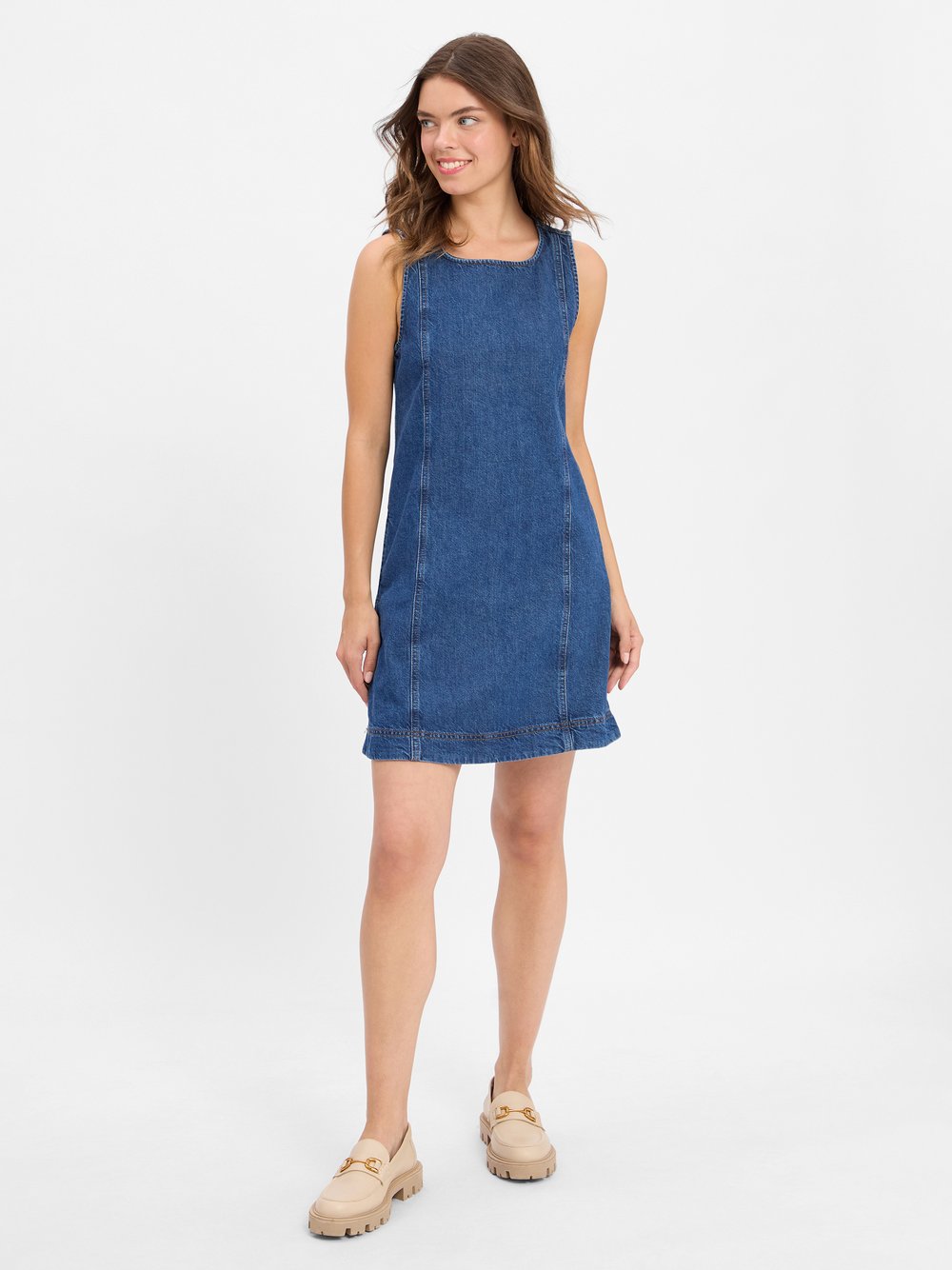 Marc O'Polo Denim Jeanskleid Damen Baumwolle blau, L