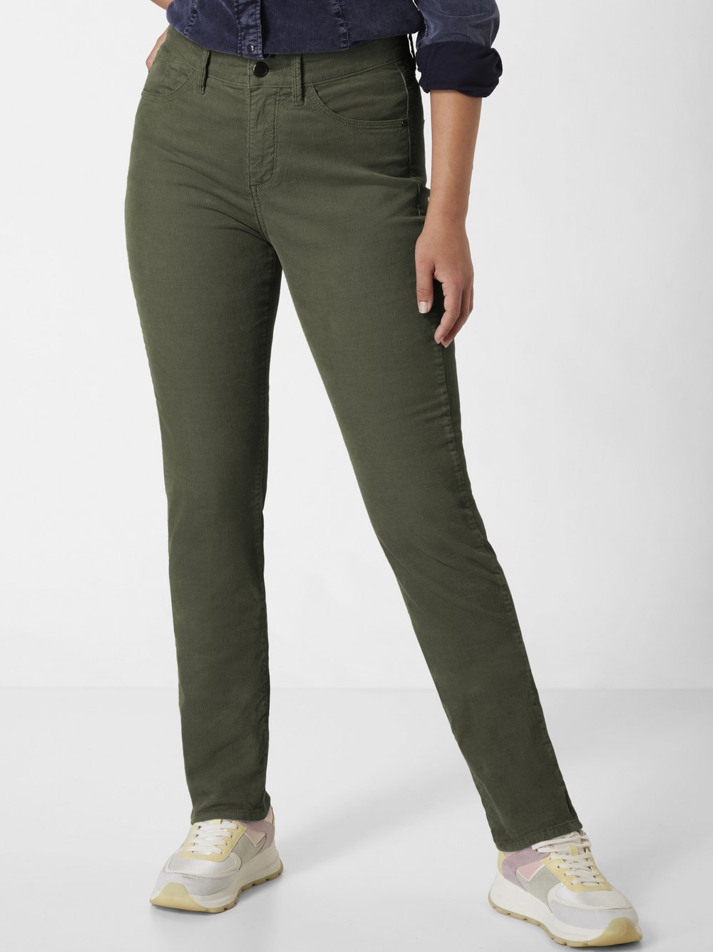 Paddock`s Cordhose Damen Baumwolle grün, 48-32