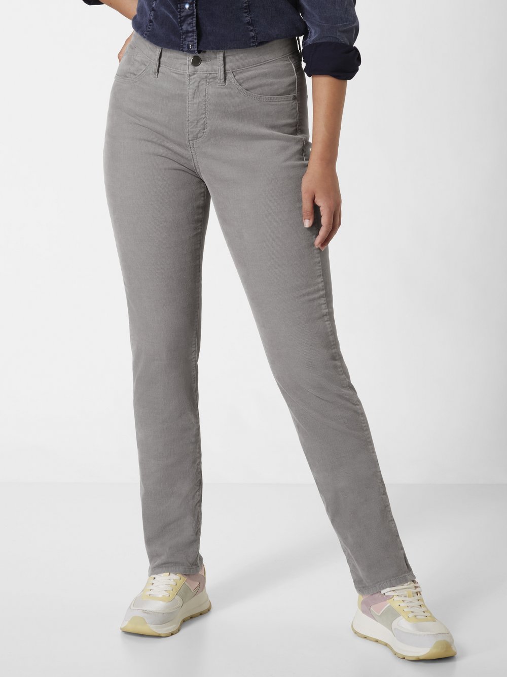 Paddock`s Cordhose Damen Baumwolle grau, 42-34