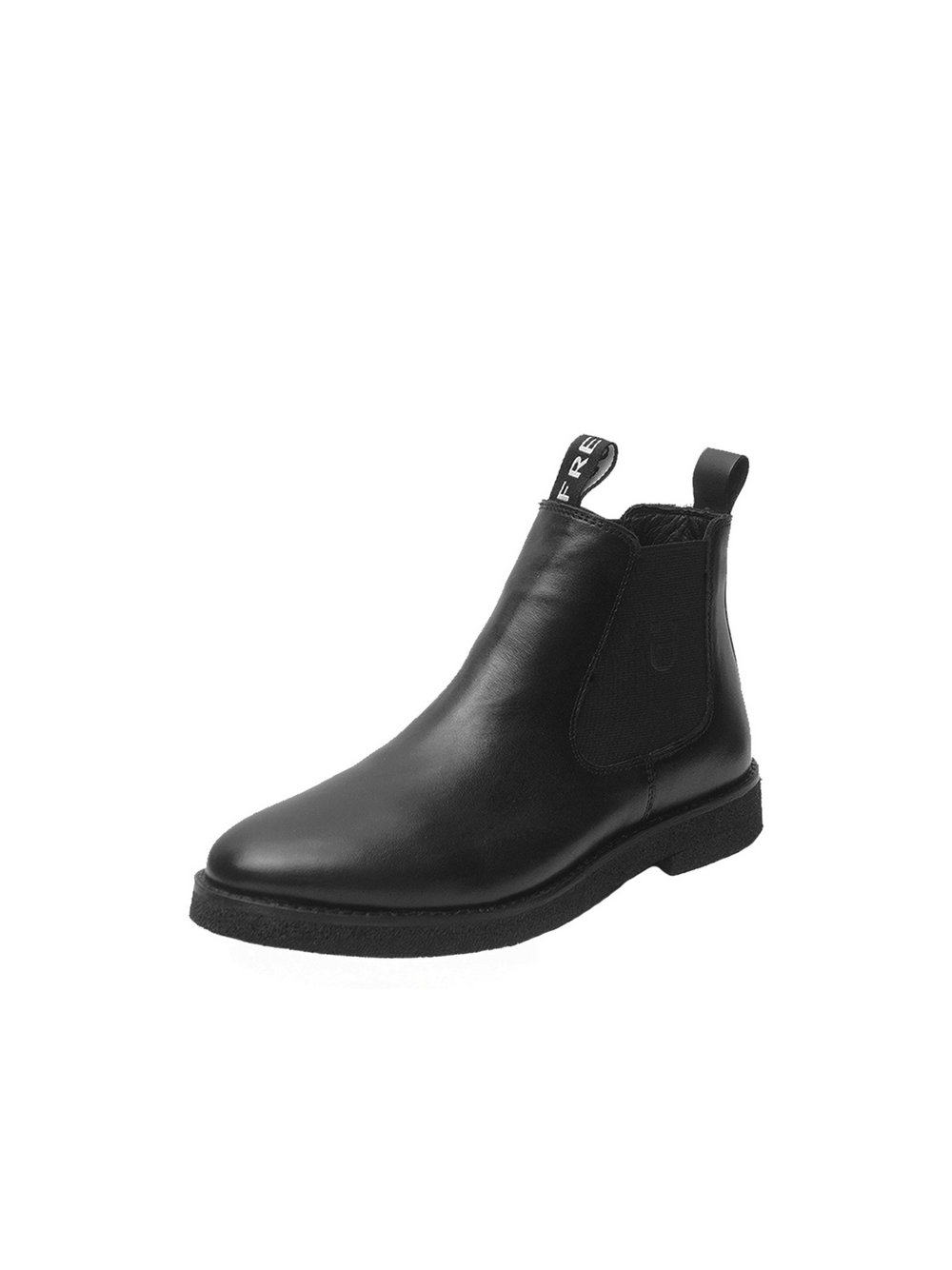 FREUDE Chelsea-Boots Damen Leder schwarz bedruckt, 42