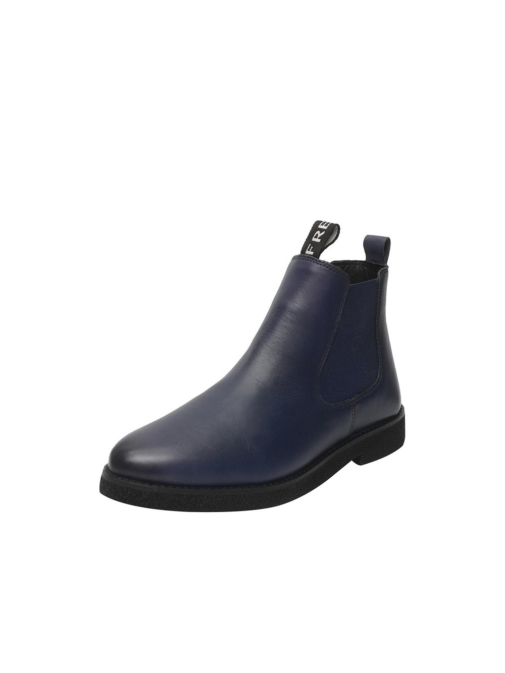 FREUDE Chelsea-Boots Damen Leder blau bedruckt, 38