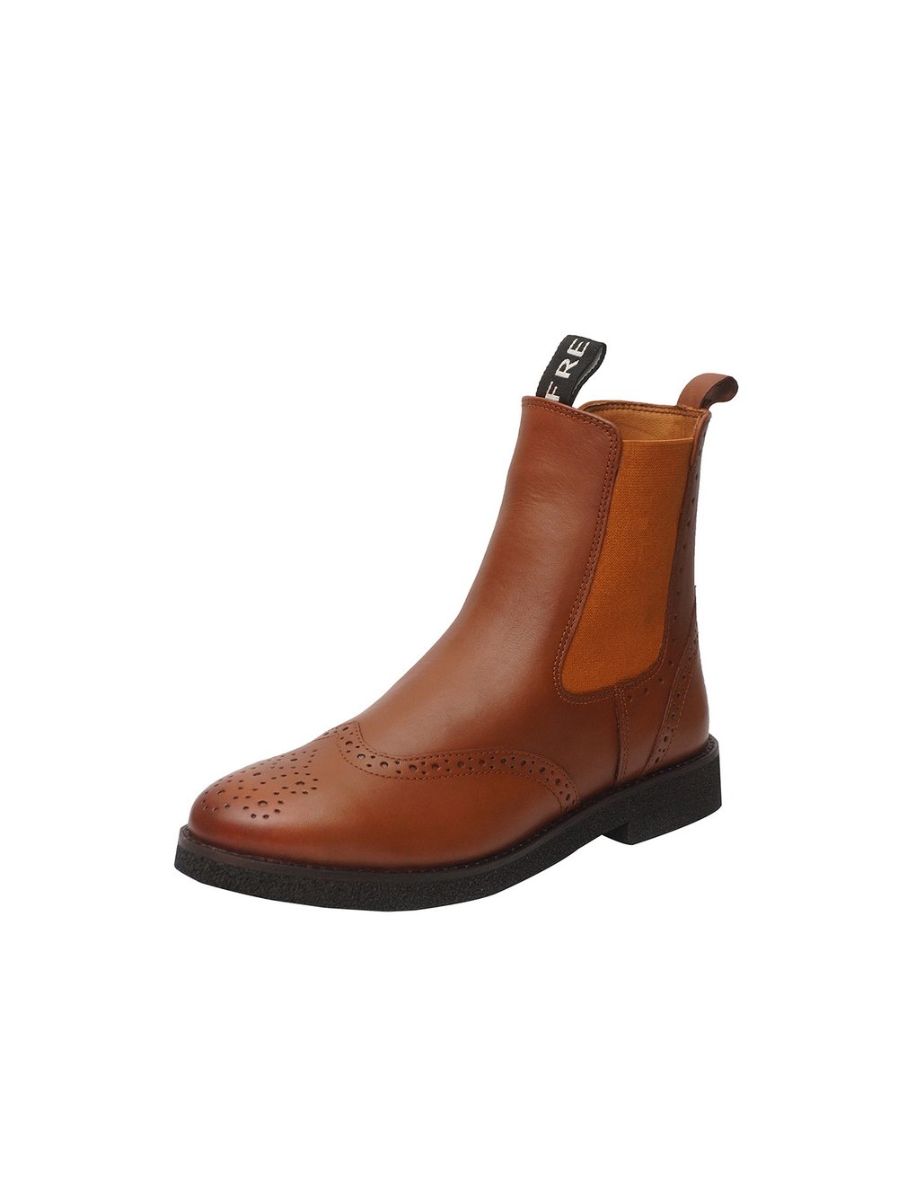 FREUDE Chelsea-Boots Damen Leder braun bedruckt, 41