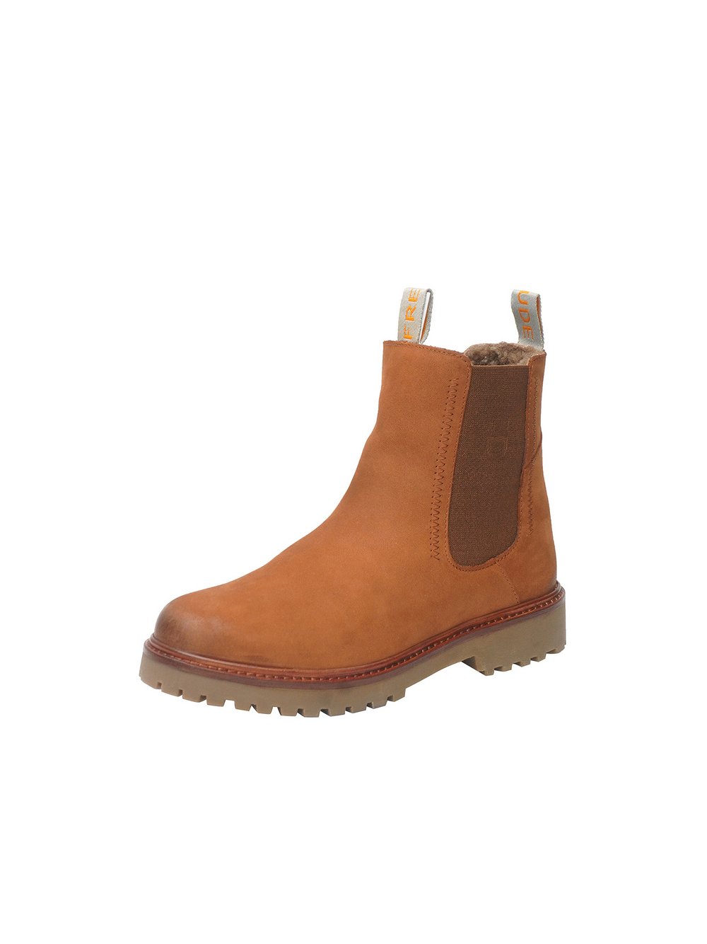 FREUDE Chelsea-Boots Damen Leder braun bedruckt, 42