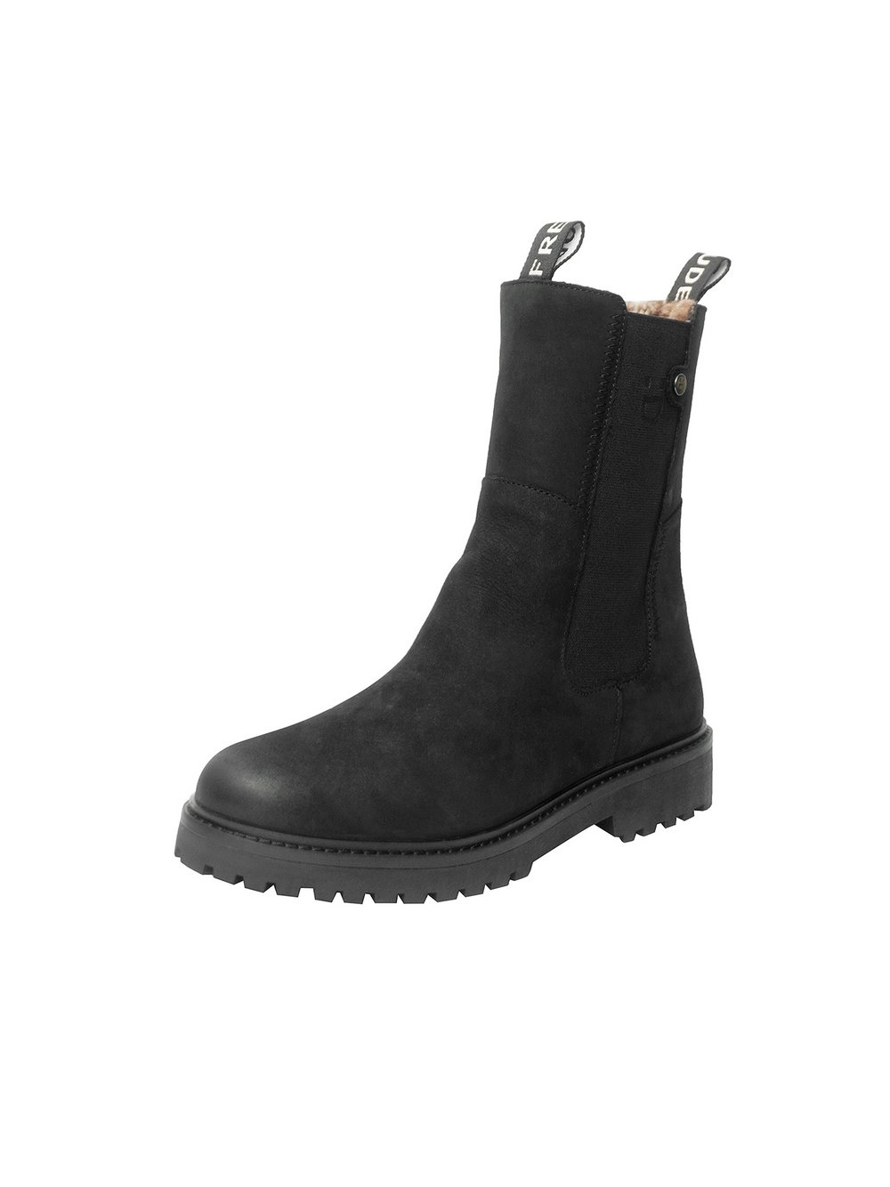 FREUDE Stiefelette Damen Leder schwarz, 41