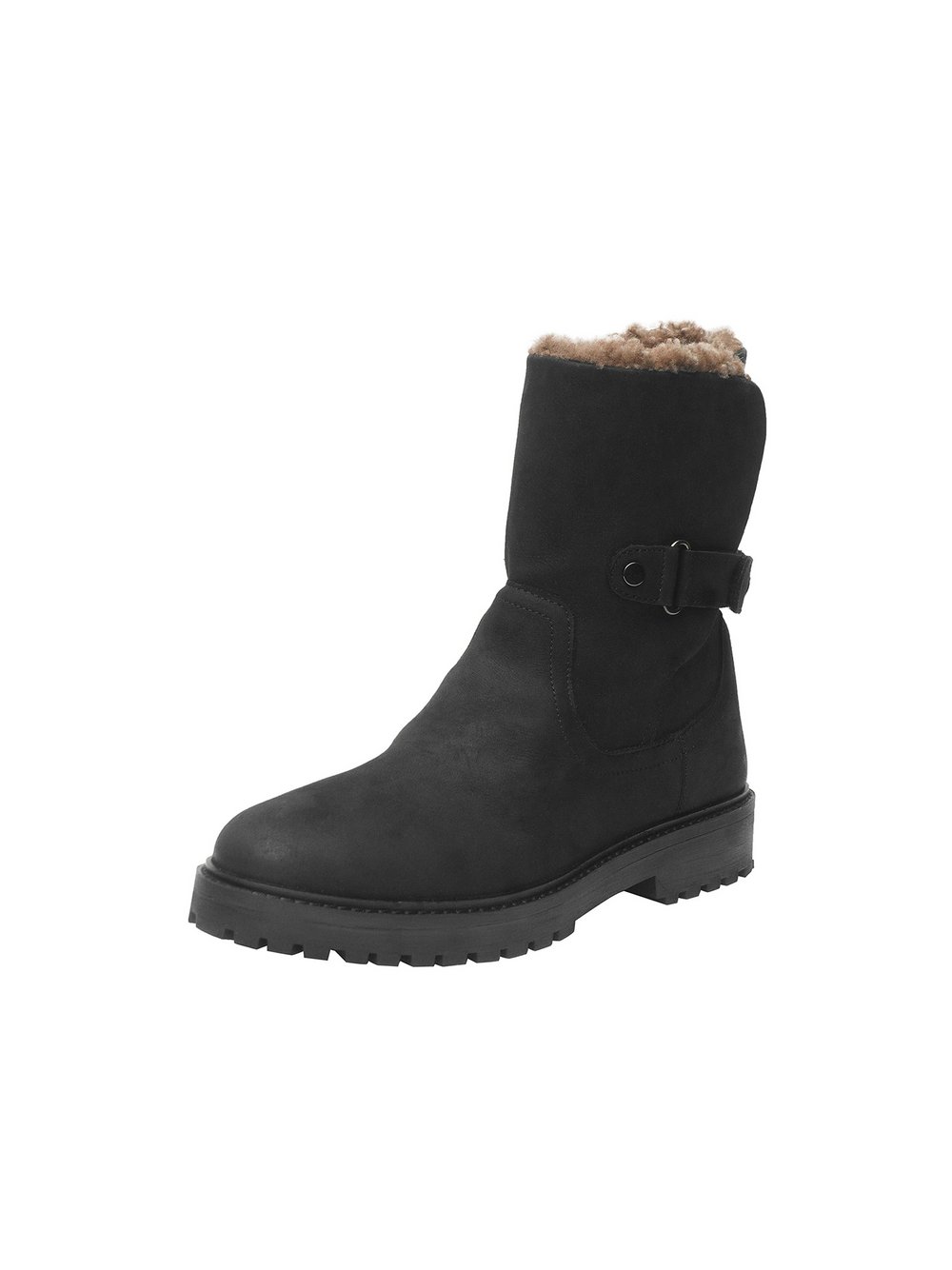 FREUDE Stiefelette Damen Leder schwarz, 42