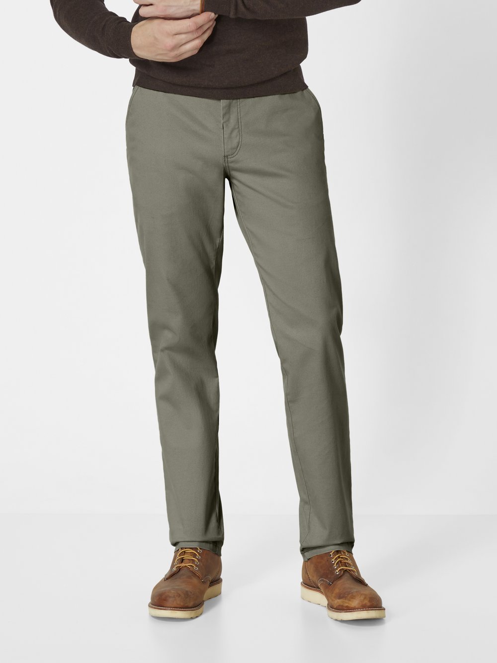 Redpoint Chino Herren Baumwolle grün, 33-34