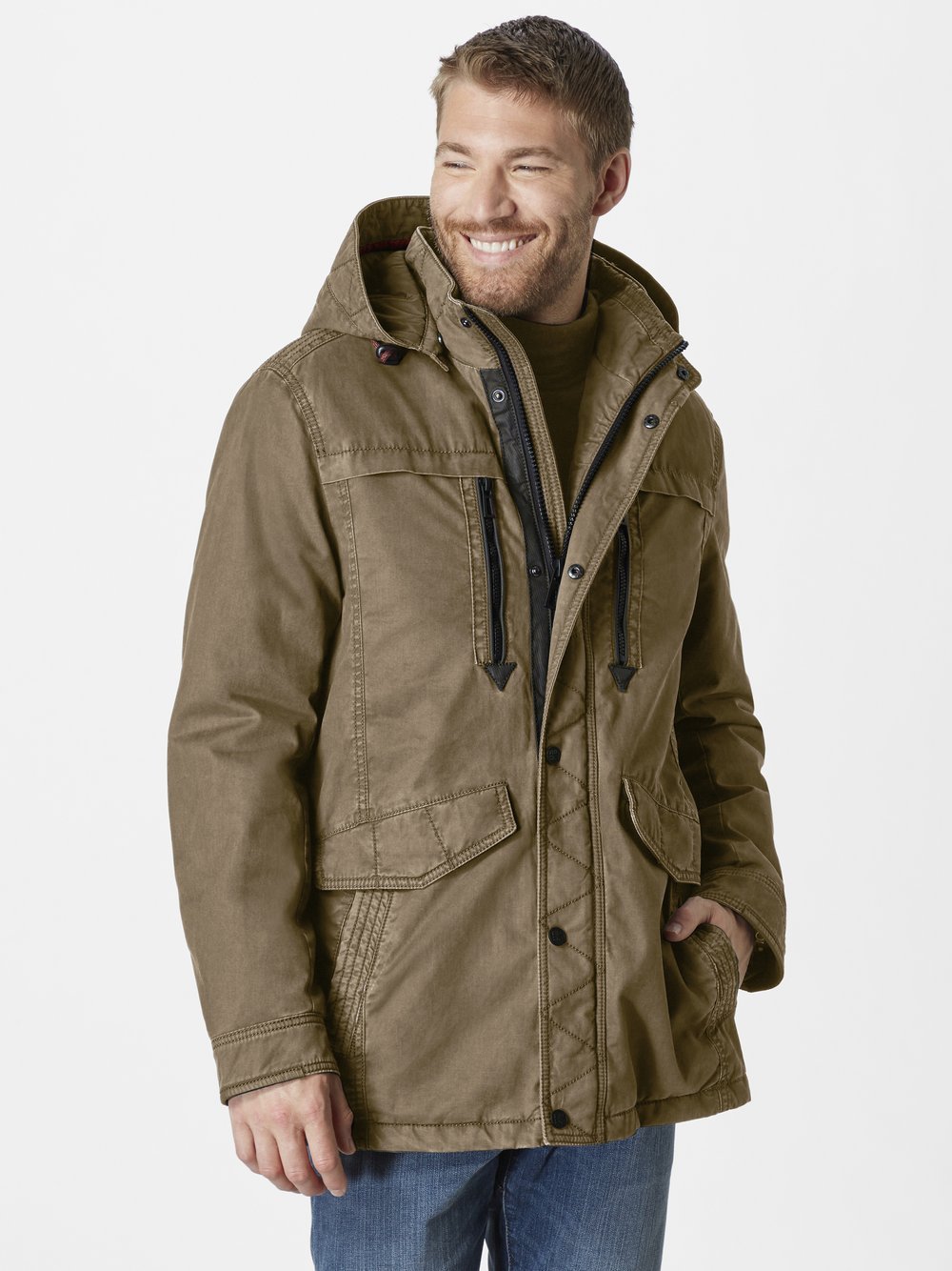 Redpoint Parka Herren Baumwolle mehrfarbig, 58