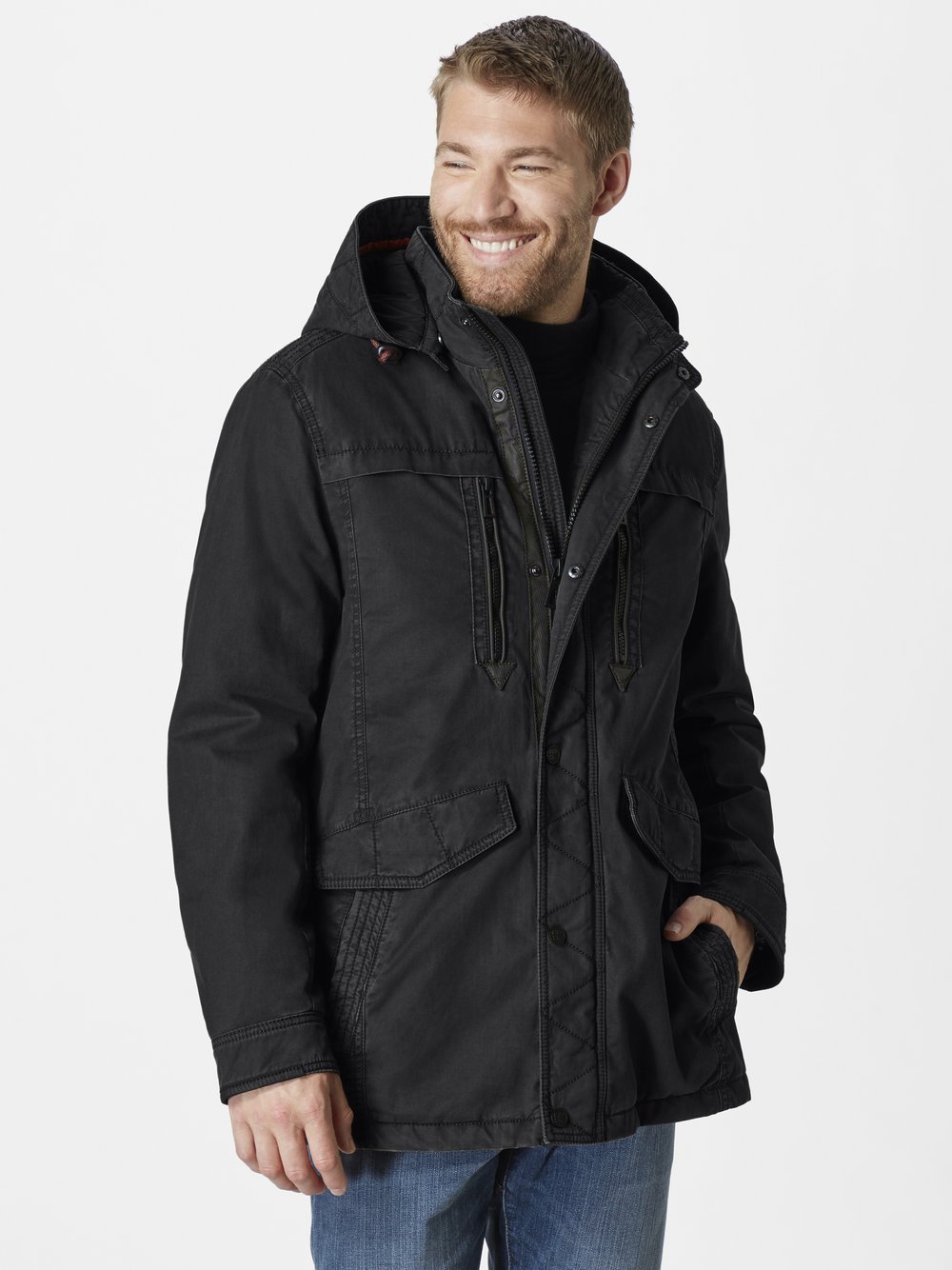 Redpoint Parka Herren Baumwolle schwarz, 68