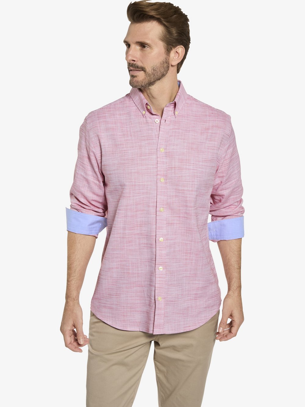 BABISTA Hemd Herren Regular Fit Baumwolle rosa, XL