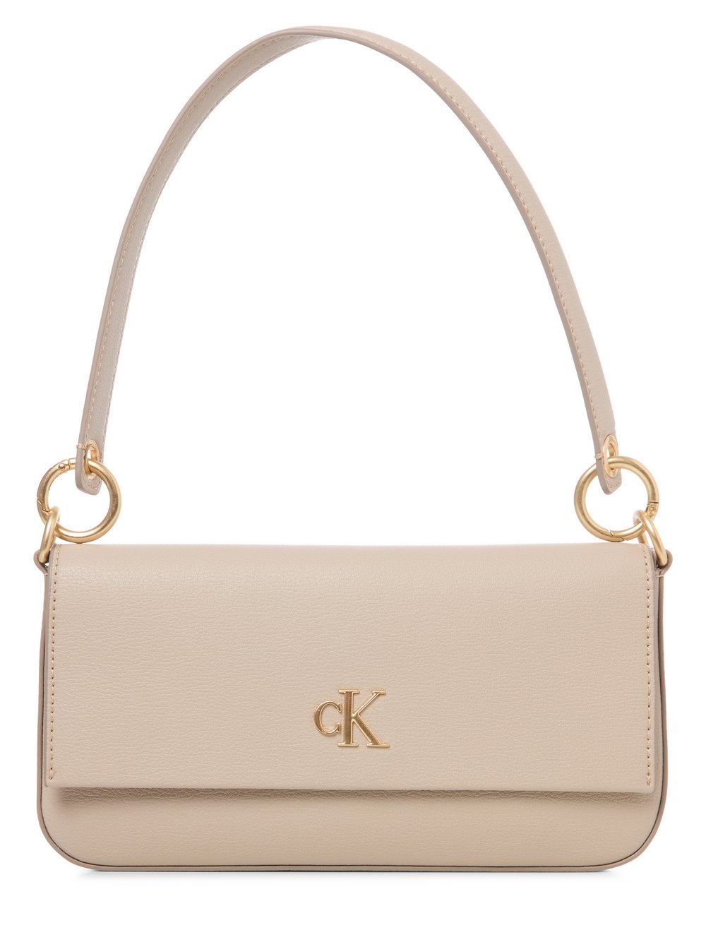 Calvin Klein Clutch Damen Kunstleder beige, ONE SIZE