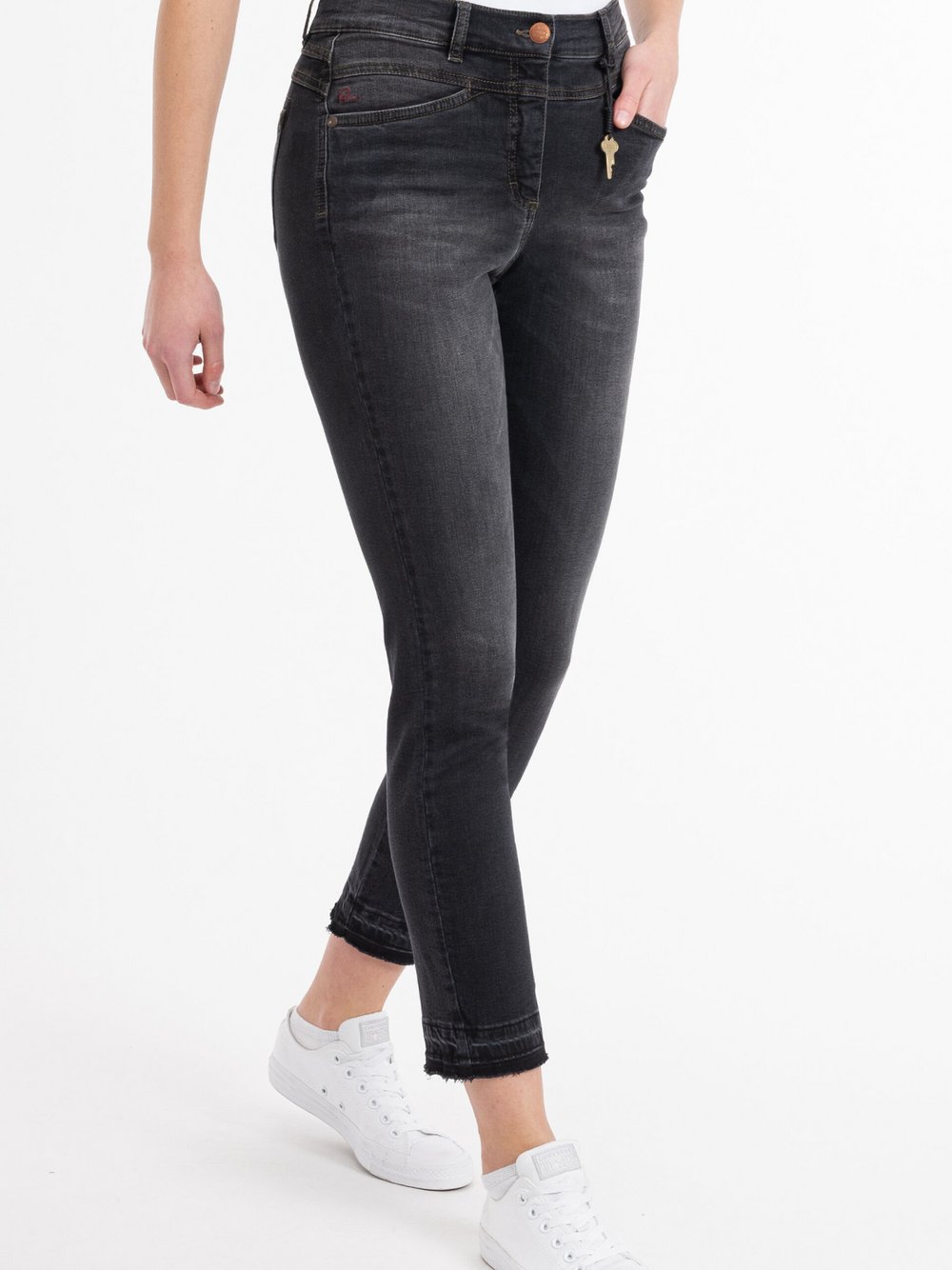 Thumbnail - RECOVER pants Jeans Damen Baumwolle schwarz, 42