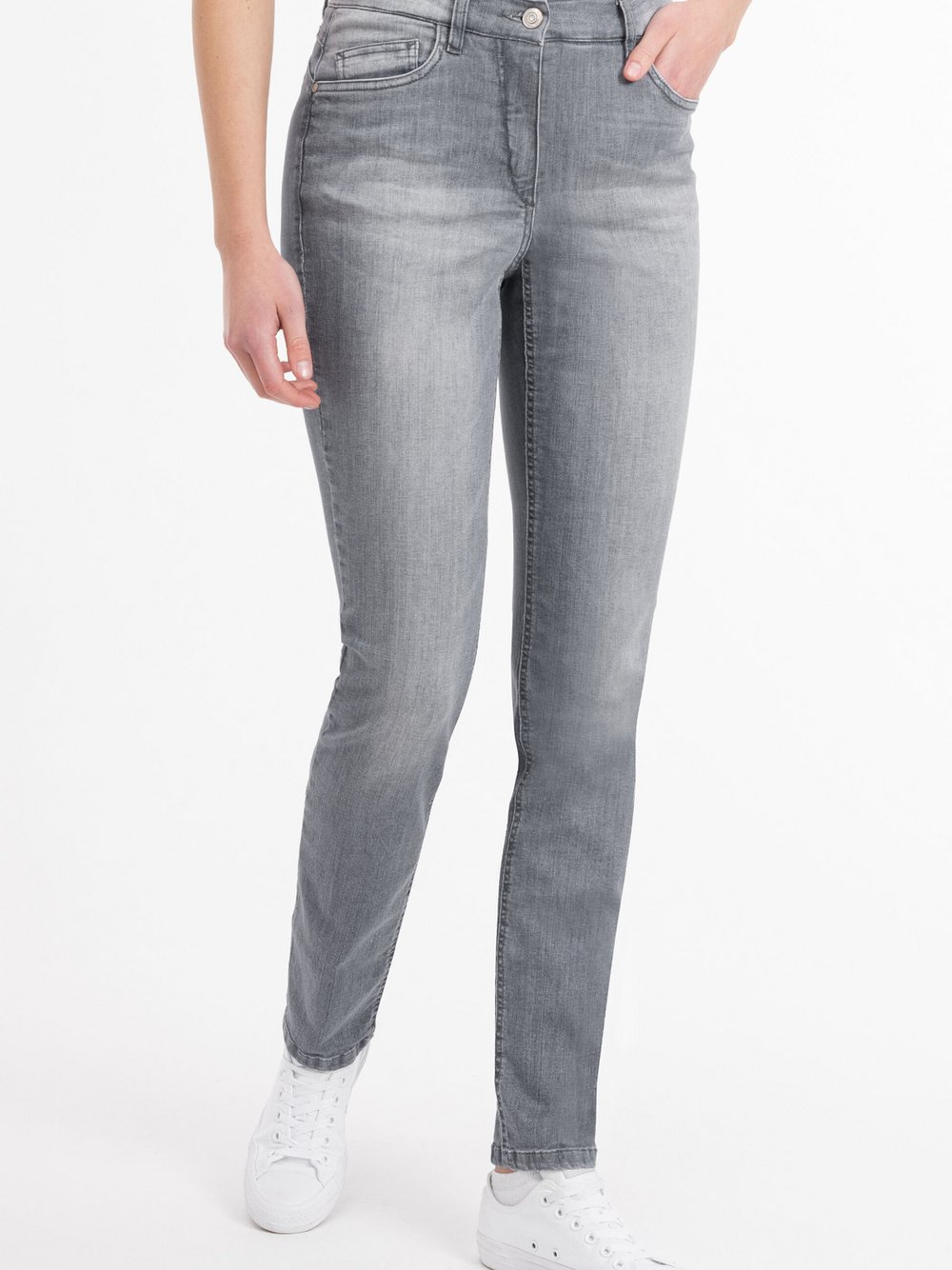 RECOVER pants Jeans Damen Baumwolle grau, 44